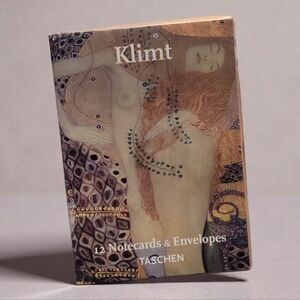 NEW Gustav Klimt 12 Notecard & Envelope Stationary Set Taschen Art Museum Gift